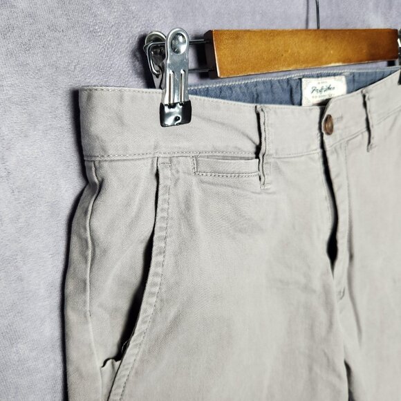 Flag & Anthem Pants Men 31x30 Warm Gray Straight Leg Casual Chino Stretch Cotton - Picture 12 of 15